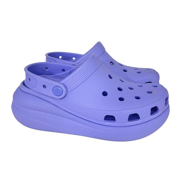 Crocs Mega Crush Clogs Platform Slip On Shoes Purple Womens 8 Comfort Retro - Picture 2 of 12